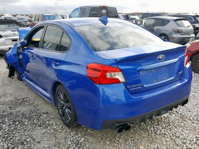 JF1VA1B65H9818122 - 2017 SUBARU WRX BLUE photo 3