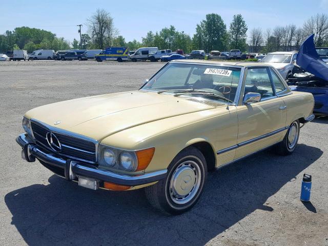 10704412012027 - 1973 MERCEDES-BENZ 450SL YELLOW photo 2