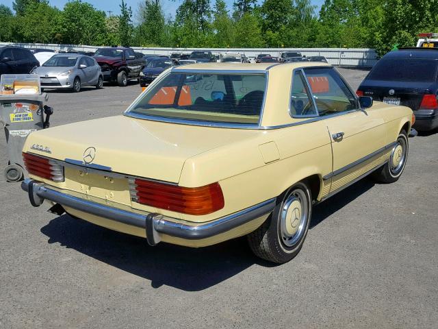 10704412012027 - 1973 MERCEDES-BENZ 450SL YELLOW photo 4