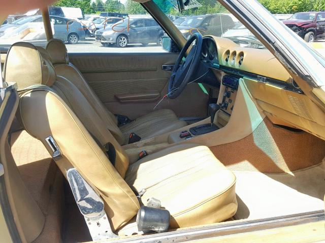 10704412012027 - 1973 MERCEDES-BENZ 450SL YELLOW photo 5