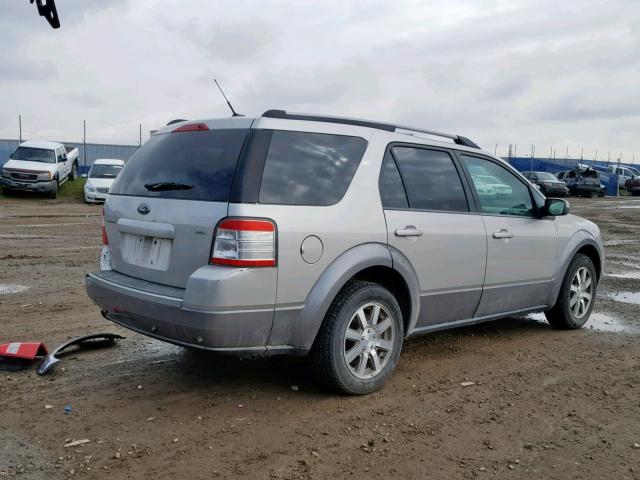 1FMDK02W38GA31321 - 2008 FORD TAURUS X S SILVER photo 4