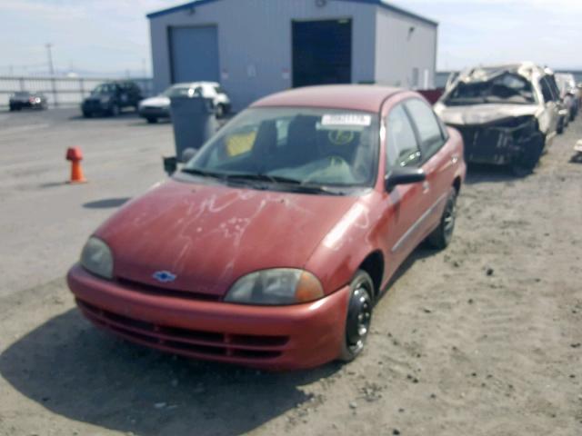 2C1MR522XW6718414 - 1998 CHEVROLET METRO LSI MAROON photo 2