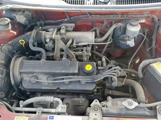 2C1MR522XW6718414 - 1998 CHEVROLET METRO LSI MAROON photo 7