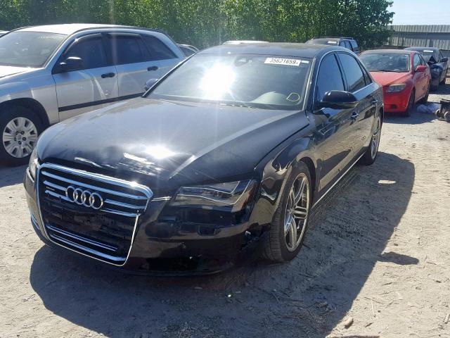 WAURGAFDXDN003884 - 2013 AUDI A8 L QUATT BLACK photo 2