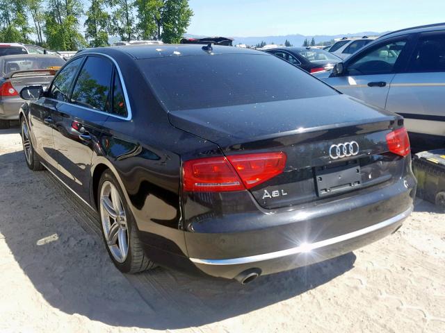 WAURGAFDXDN003884 - 2013 AUDI A8 L QUATT BLACK photo 3