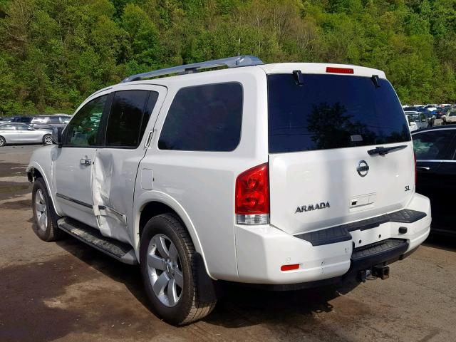 5N1AA0NC2EN608046 - 2014 NISSAN ARMADA SV WHITE photo 3