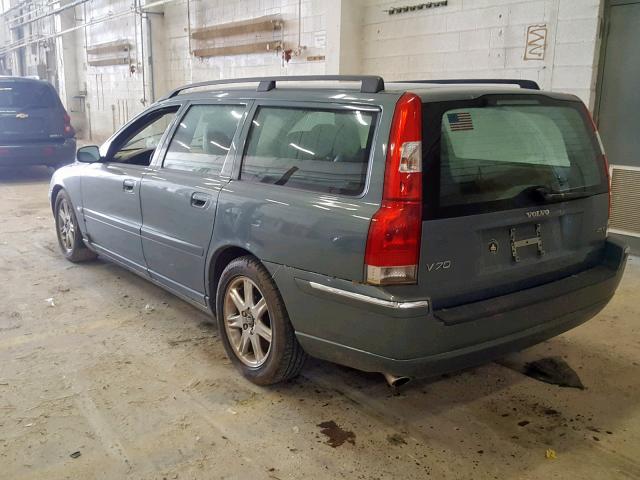 YV1SW592351488929 - 2005 VOLVO V70 FWD BLUE photo 3