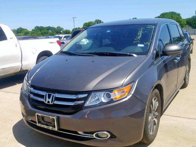 5FNRL5H97EB112608 - 2014 HONDA ODYSSEY TO GRAY photo 2