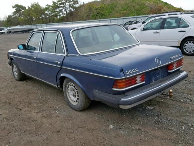 WDBAB33C8FA239304 - 1985 MERCEDES-BENZ 300 DT BLUE photo 3