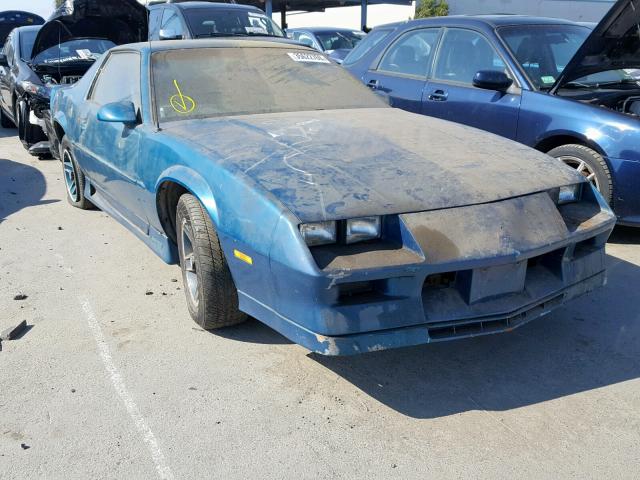 1G1FP23TXML177675 - 1991 CHEVROLET CAMARO RS TEAL photo 1