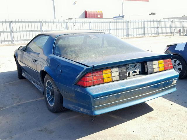 1G1FP23TXML177675 - 1991 CHEVROLET CAMARO RS TEAL photo 3