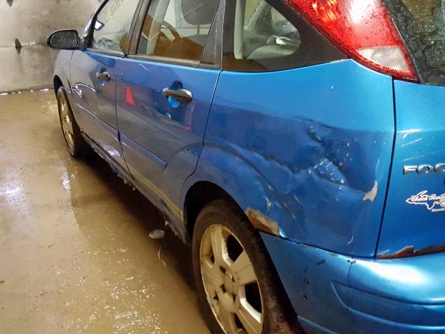 1FAHP37N27W150223 - 2007 FORD FOCUS ZX5 BLUE photo 9