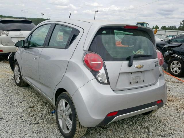 KL8CD6S91DC529342 - 2013 CHEVROLET SPARK 1LT SILVER photo 3