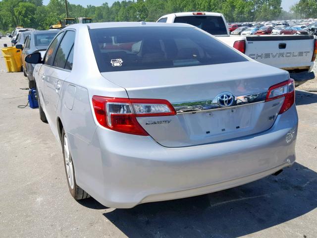 4T1BD1FK9CU020834 - 2012 TOYOTA CAMRY HYBR SILVER photo 3