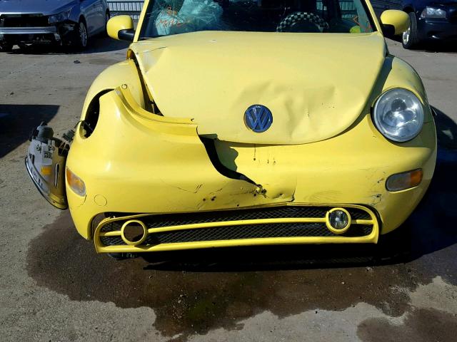 3VWCS21C81M407491 - 2001 VOLKSWAGEN NEW BEETLE Sarı foto 9