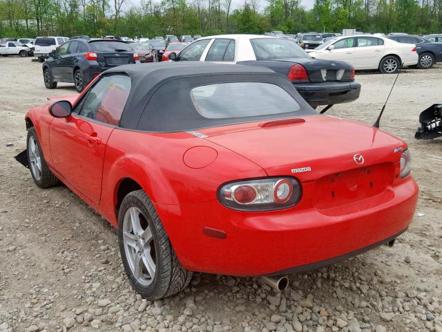 JM1NC25FX60104526 - 2006 MAZDA MX-5 MIATA RED photo 3