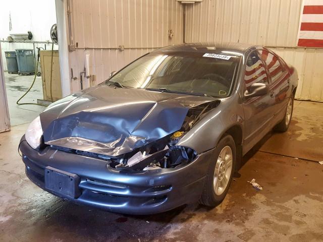 2B3HD46R32H248702 - 2002 DODGE INTREPID S BLUE photo 2