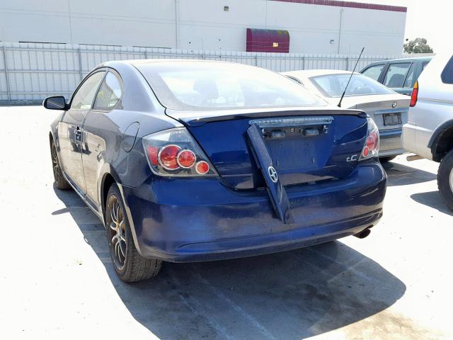 JTKDE167280231371 - 2008 TOYOTA SCION BLUE photo 3