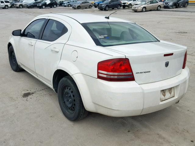 1B3LC46K18N184787 - 2008 DODGE AVENGER SE WHITE photo 3