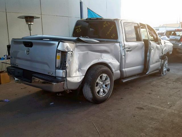 1N6AA1EK2JN503001 - 2018 NISSAN TITAN S SILVER photo 4