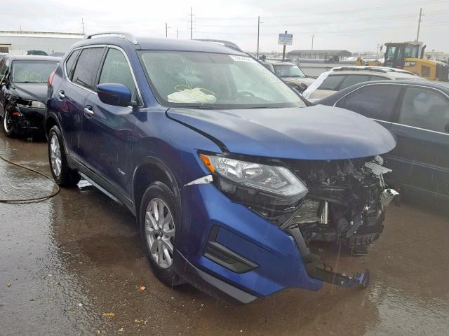 5N1ET2MVXHC827489 - 2017 NISSAN ROGUE SV H BLUE photo 1