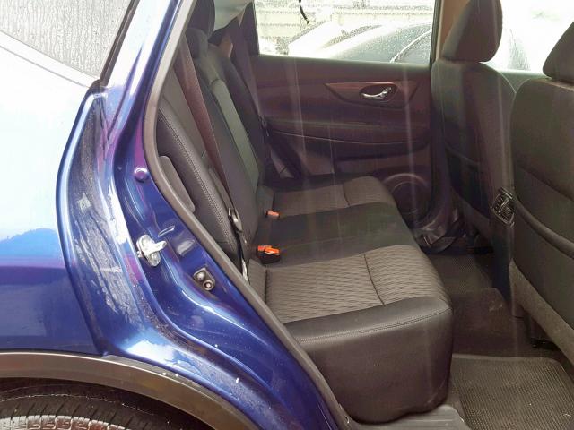 5N1ET2MVXHC827489 - 2017 NISSAN ROGUE SV H BLUE photo 6