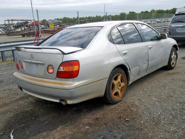 JT8BD68S0X0077353 - 1999 LEXUS GS 300 SILVER photo 4