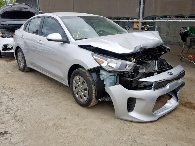 3KPA24AB4KE197397 - 2019 KIA RIO S SILVER photo 1