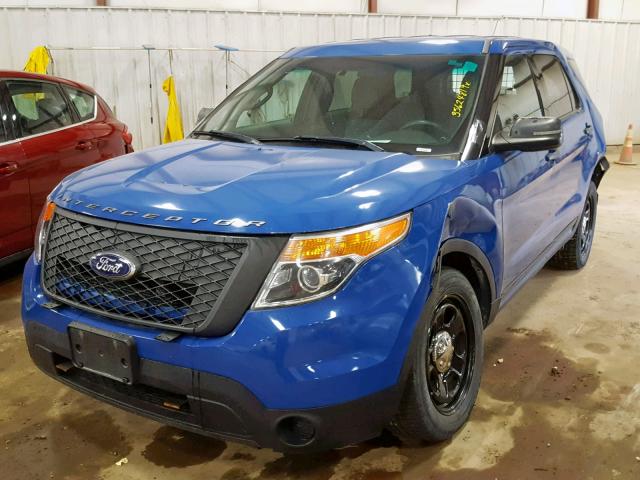 1FM5K8AT4EGC14149 - 2014 FORD EXPLORER P BLUE photo 2