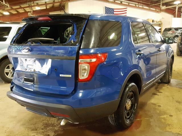 1FM5K8AT4EGC14149 - 2014 FORD EXPLORER P BLUE photo 4