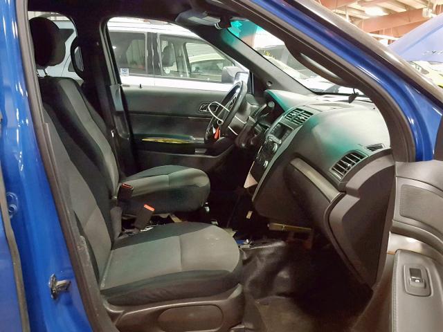 1FM5K8AT4EGC14149 - 2014 FORD EXPLORER P BLUE photo 5