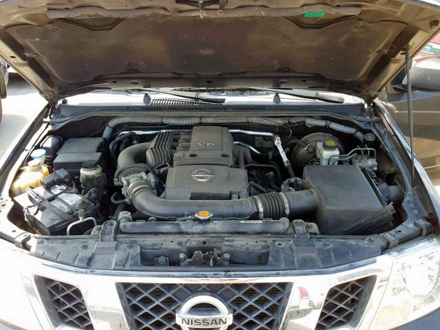 1N6AD0EV6AC439861 - 2010 NISSAN FRONTIER C GRAY photo 7