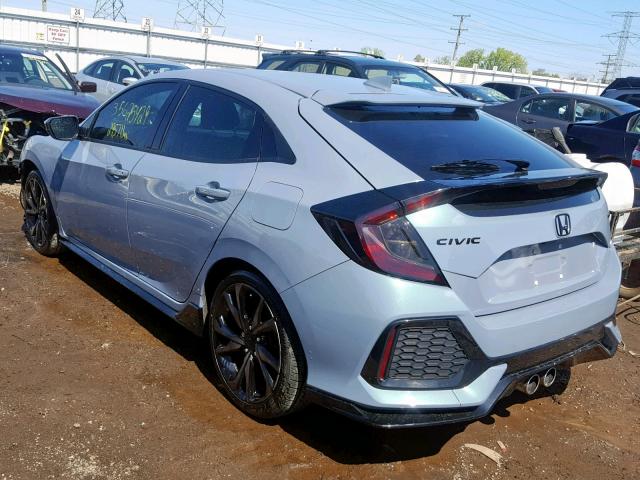 SHHFK7H49JU202082 - 2018 HONDA CIVIC SPOR GRAY photo 3