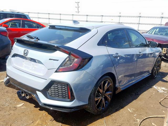 SHHFK7H49JU202082 - 2018 HONDA CIVIC SPOR GRAY photo 4