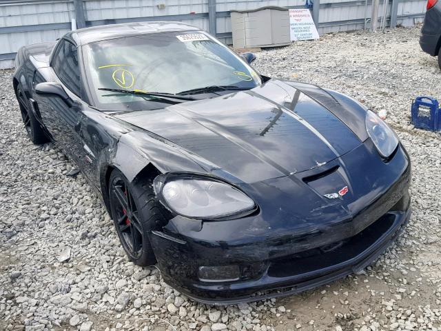 1G1YY26E875101349 - 2007 CHEVROLET CORVETTE Z BLACK photo 1