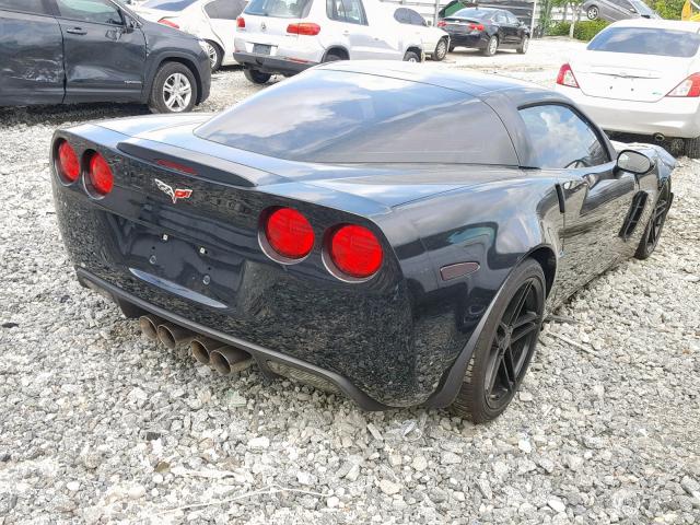 1G1YY26E875101349 - 2007 CHEVROLET CORVETTE Z BLACK photo 4