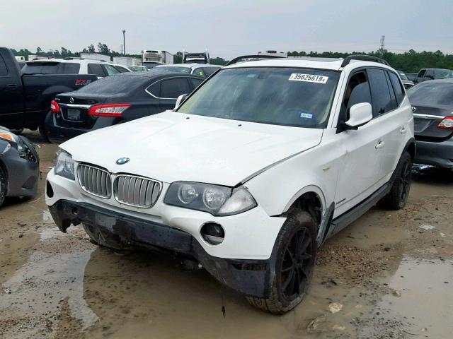 WBXPC9C4XAWJ35464 - 2010 BMW X3 XDRIVE3 WHITE photo 2