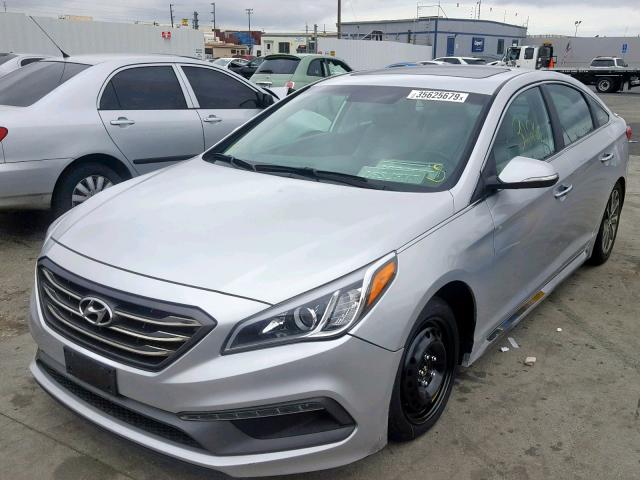 5NPE34AFXHH450759 - 2017 HYUNDAI SONATA SPO SILVER photo 2