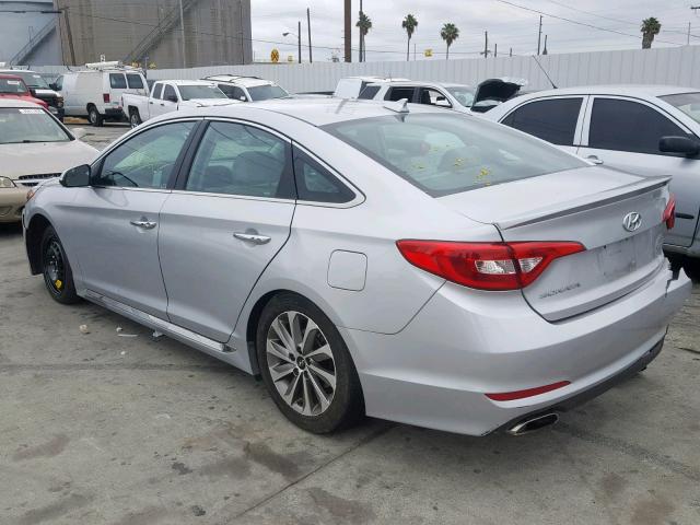 5NPE34AFXHH450759 - 2017 HYUNDAI SONATA SPO SILVER photo 3