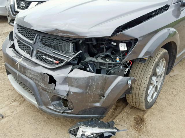 3C4PDCEG7JT472453 - 2018 DODGE JOURNEY GT GRAY photo 9