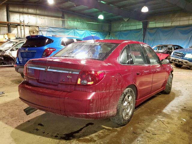 1G8JD54R25Y505622 - 2005 SATURN L300 LEVEL MAROON photo 4