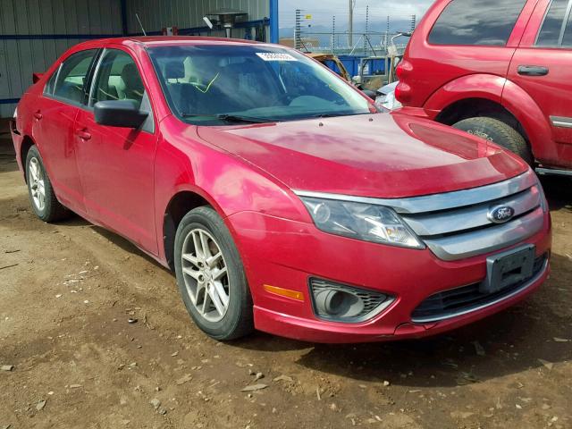 3FAHP0GA8CR336180 - 2012 FORD FUSION S RED photo 1