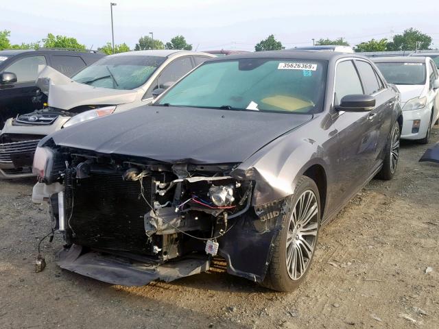 2C3CCABG6EH118422 - 2014 CHRYSLER 300 S GRAY photo 2