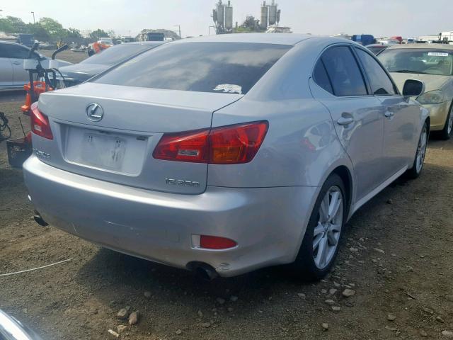 JTHBK262765013183 - 2006 LEXUS IS 250 BLACK photo 4