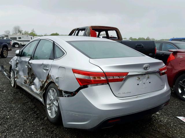 4T1BK1EB3EU093689 - 2014 TOYOTA AVALON BAS SILVER photo 3