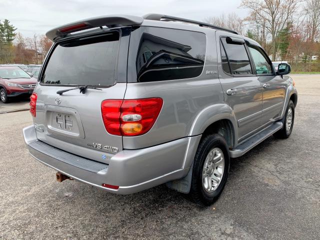 5TDBT48A24S207027 - 2004 TOYOTA SEQUOIA LI SILVER photo 6