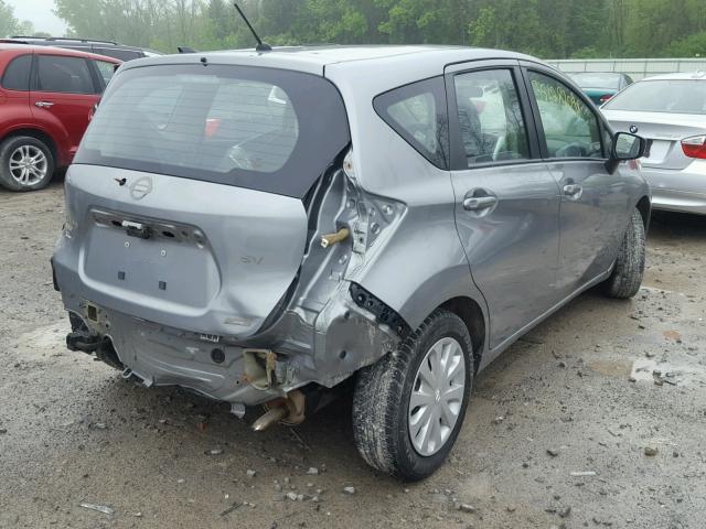 3N1CE2CP8FL399046 - 2015 NISSAN VERSA NOTE GRAY photo 4