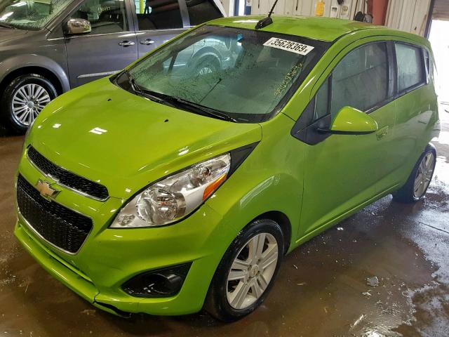 KL8CA6S97FC754540 - 2015 CHEVROLET SPARK LS GREEN photo 2