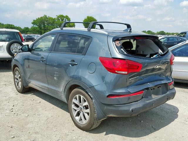 KNDPB3AC6E7582395 - 2014 KIA SPORTAGE B CHARCOAL photo 3