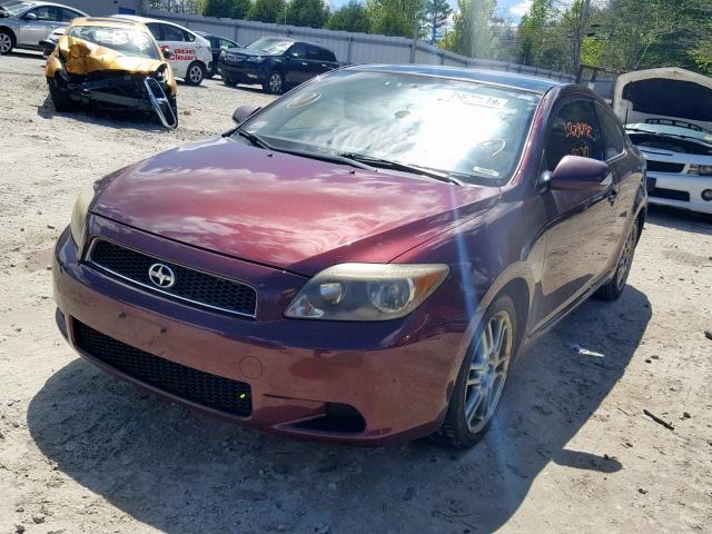 JTKDE177870201627 - 2007 TOYOTA SCION TC BURGUNDY photo 2
